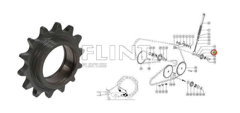 Sprocket z14 Claaas 0008187670
