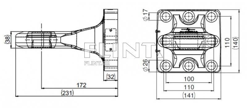 Towing eye Scharmueller 00.652.161.1 (110x100) Cat. 3 eye 42mm Towing eye Scharmueller 00.652.161.1 (110x100) Cat. 3 eye 42mm