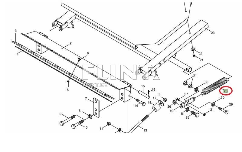 Tõmbevedru 7x43x280mm Krone (009396362)