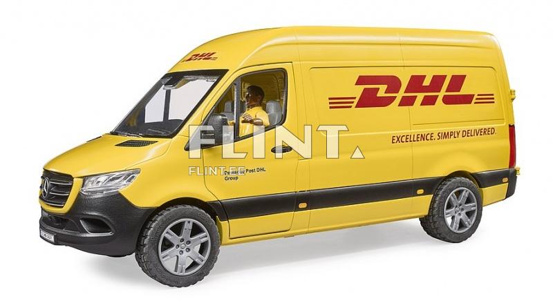 DHL MB Sprinter + kuljettajalla (45,5x16,3x18,5cm) Bruder DHL MB Sprinter + kuljettajalla (45,5x16,3x18,5cm) Bruder