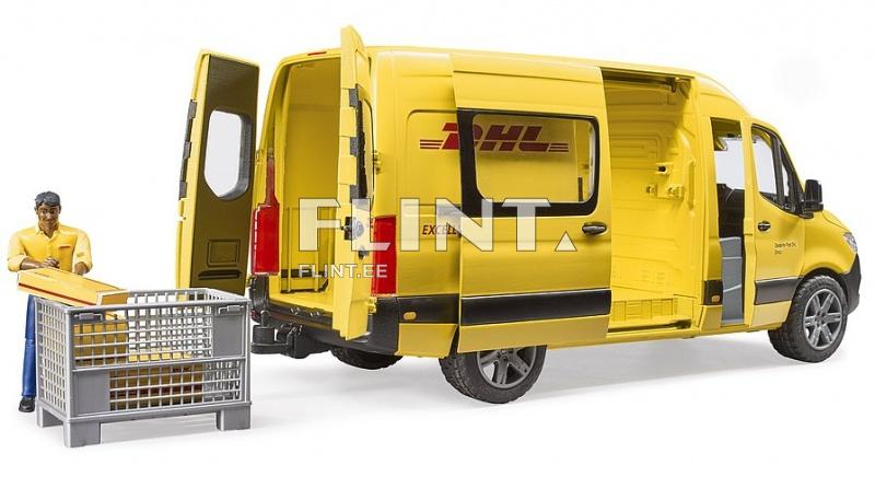 DHL MB Sprinter + kuljettajalla (45,5x16,3x18,5cm) Bruder DHL MB Sprinter + kuljettajalla (45,5x16,3x18,5cm) Bruder