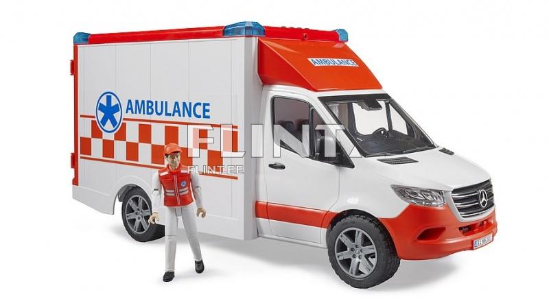 Ambulanssi MB Sprinter (45,5x17x22cm) Bruder Ambulanssi MB Sprinter (45,5x17x22cm) Bruder