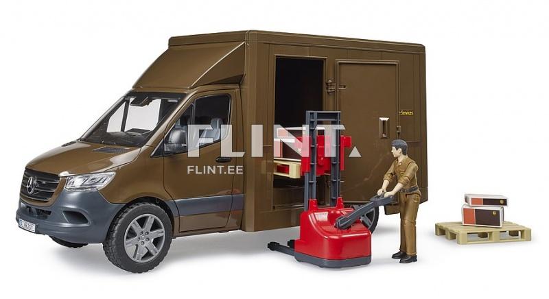 UPS MB Sprinter + kuljettaja (45,5x17x22cm) Bruder UPS MB Sprinter + kuljettaja (45,5x17x22cm) Bruder