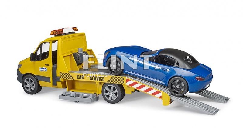Hinausauto MB Sprinter (50x17,2x18,5cm) + Roadster Bruder Hinausauto MB Sprinter (50x17,2x18,5cm) + Roadster Bruder