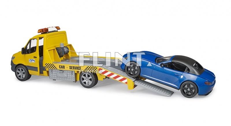 Hinausauto MB Sprinter (50x17,2x18,5cm) + Roadster Bruder Hinausauto MB Sprinter (50x17,2x18,5cm) + Roadster Bruder