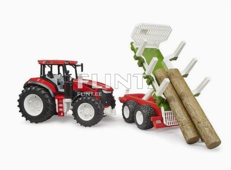 ROADMAX Tractor (68x17,8x20cm) + puuperävaunu Bruder