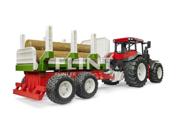 ROADMAX Tractor (68x17,8x20cm) + puuperävaunu Bruder