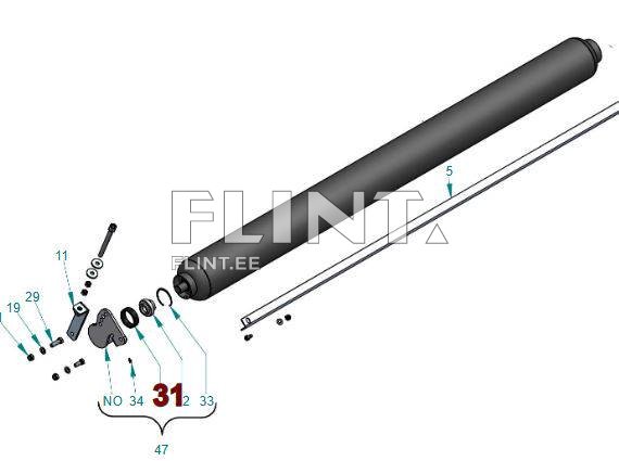 Tagarulli PVC puks Peruzzo ELK 2000 (05020516)