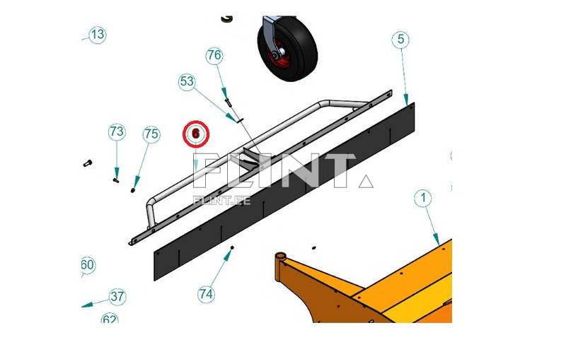 Front metal bush bar for Kubota Peruzzo (05150505)