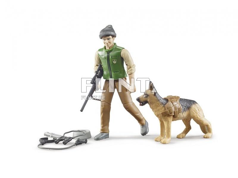 Forest ranger with dog and equipment Bruder Forest ranger with dog and equipment Bruder