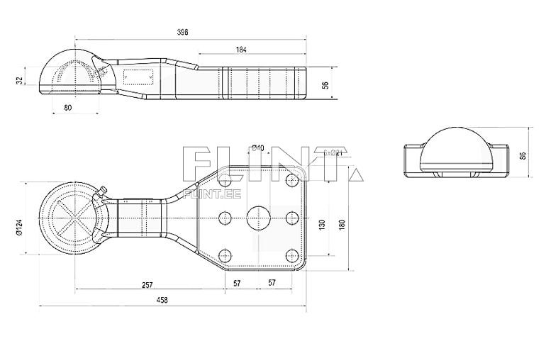 Towing eye ball coupling Scharmueller 00.650.91.1 K80® (130x115) Towing eye ball coupling Scharmueller 00.650.91.1 K80® (130x115)
