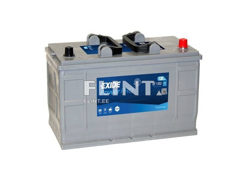 Battery 120Ah 870A Exide Power Pro - / + (349x175x235mm) Solis 90