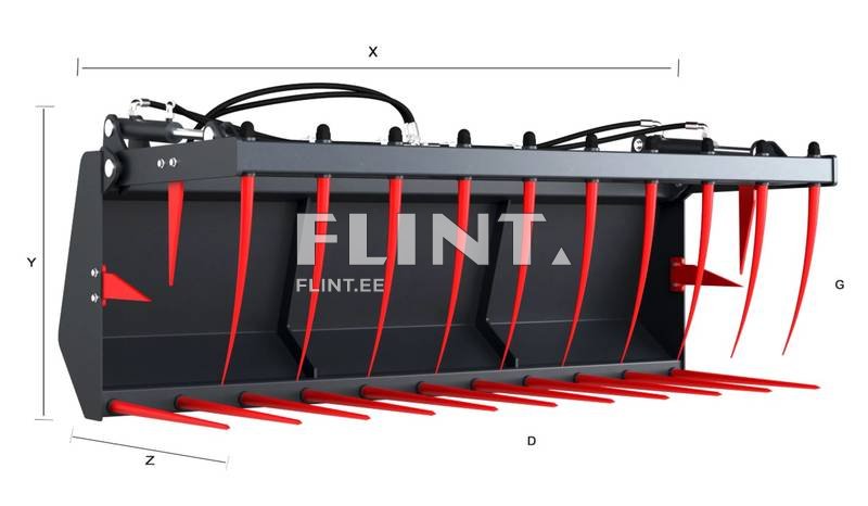 Silage bucket 1,5m (with tines) Volant