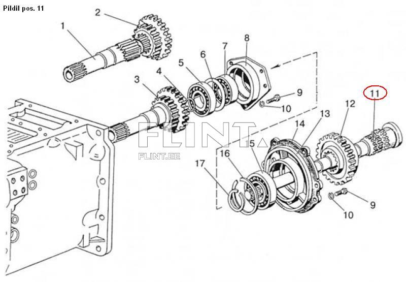 Clutch shaft 74-1721113