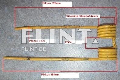 Tine 2101-876 (368/328x108x8; hole 42mm) Right Tine 2101-876 (368/328x108x8; hole 42mm) Right