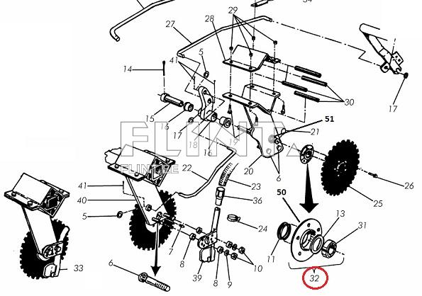 Hub with bearing Väderstad 420832