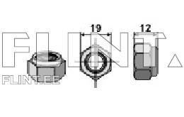 Rotary blade bolt+nut M12x28mm 12.9 KUHN 56115800; Pöttinger 119.008 Rotary blade bolt+nut M12x28mm 12.9 KUHN 56115800; Pöttinger 119.008