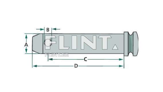 Top link pin (Cat.3; 36x125x160mm)