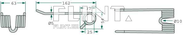 Tine PÖTTINGER 436024 (162x63x5; hole 25mm)