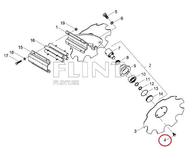 Screw HORSCH 00360414 (M12x20 10,9) Joker CT/RT/HD Screw HORSCH 00360414 (M12x20 10,9) Joker CT/RT/HD