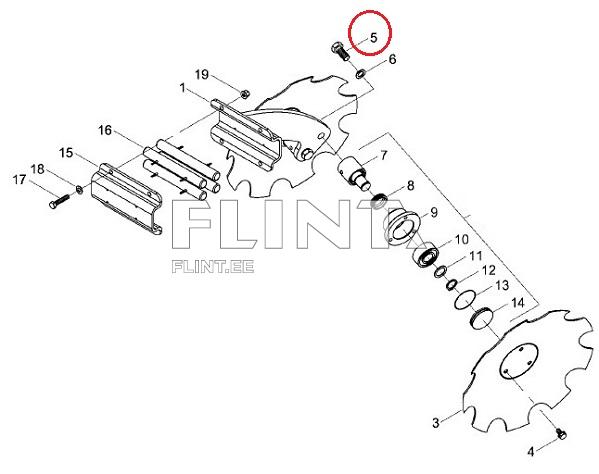Rummu polt HORSCH 00360468 (M20x45 10,9)