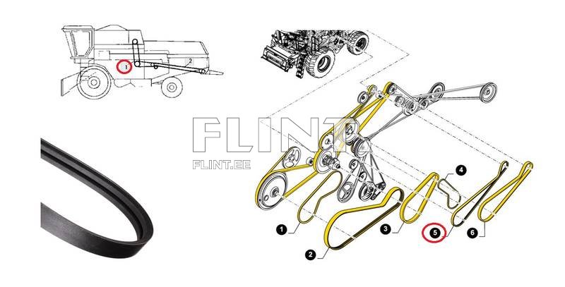 Rihm 2HB-3212 New Holland 84061293 / John Deere Z51707 Tagex