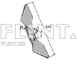 Tine PÖTTINGER 436138; 436144 (157x65x5,5; hole 25mm)