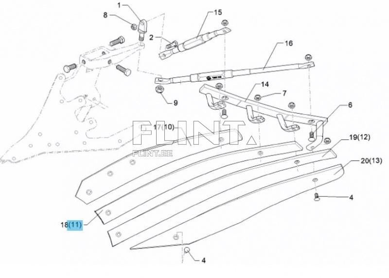 Hõlma ribi LEMKEN 34410039=34410045 vasak