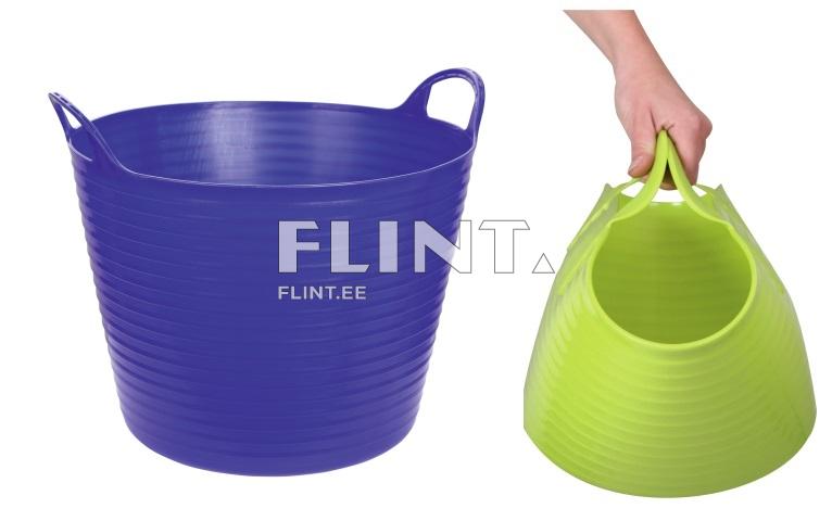 Flexible basket/bucket 28 l (blue)