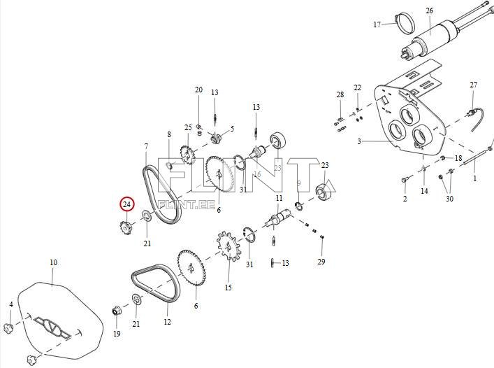 Hammasratas z12 Väderstad 420536