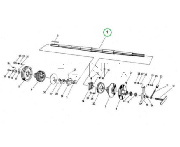 Akseli 4240040187 34/1 E-516