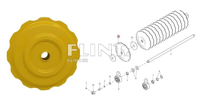 Pakkeri ketas 550mm Väderstad 428311