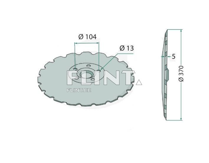 Külviku ketas 370x5mm Väderstad 451793