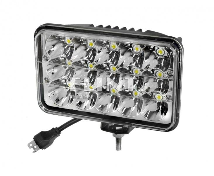 Work light LED 45W/30°; 2700 lm; (15x3W/spotlight, rectangular)