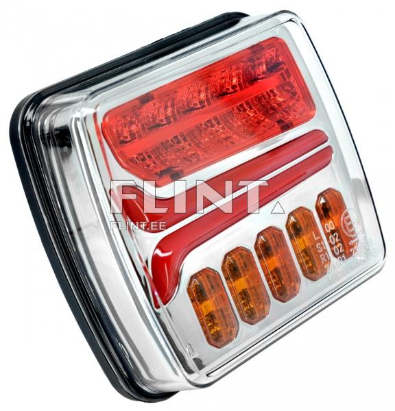 Tail light LED 12/24V; tail, direction indicator (left), brake, number plate lamp