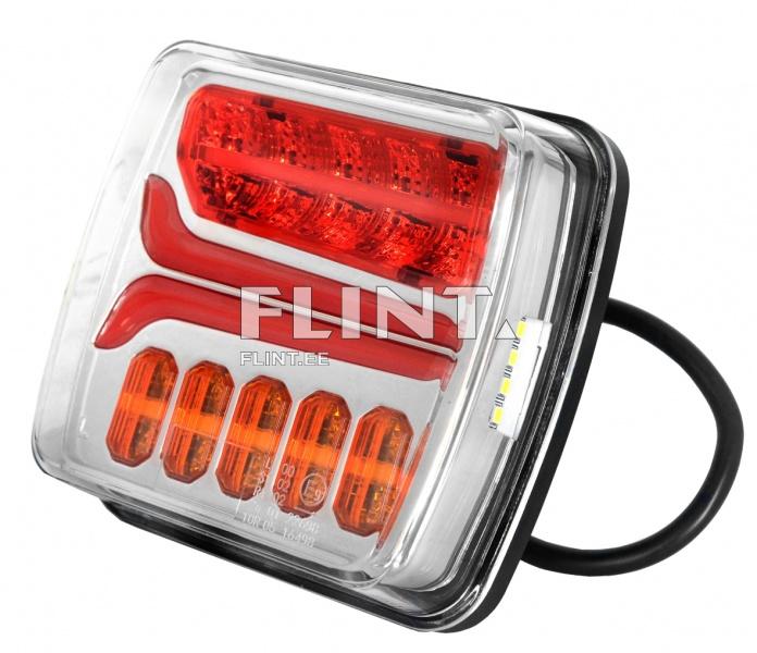 Tail light LED 12/24V; tail, direction indicator (left), brake, number plate lamp