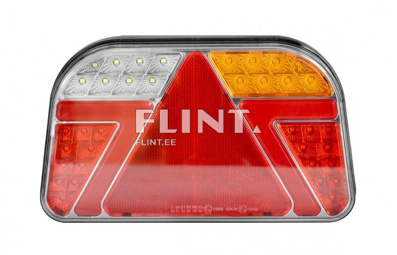 Tail light LED 12/24V; (right) number plate, fog lamp; 241x140x44mm