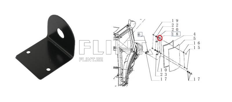 Kiinnike New Holland 5089560