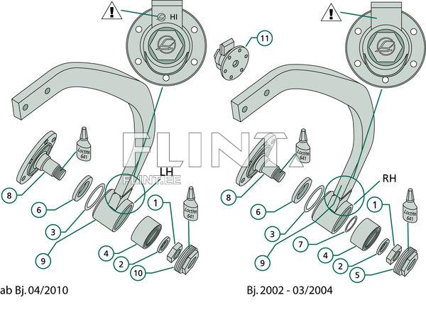 Nut M30x1,5 (3030995) left LEMKEN RUBIN