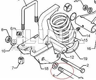 Vedru aluse polt M20x170 (3014523) LEMKEN RUBIN Vedru aluse polt M20x170 (3014523) LEMKEN RUBIN