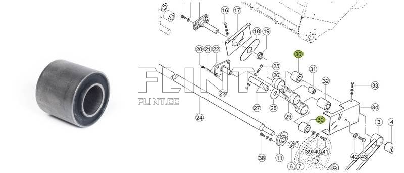 Puks Claas 647430.0 (D = 70, d= 36, h = 65.)