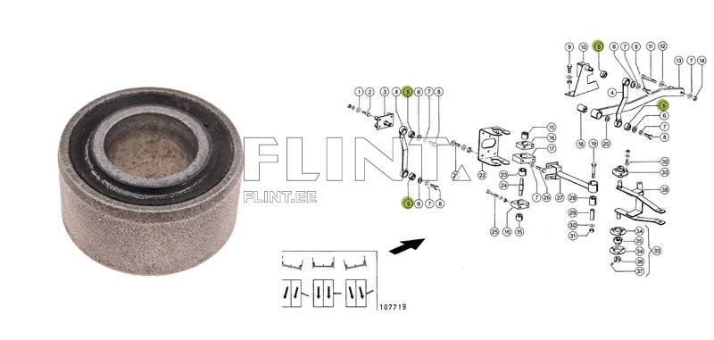 Bushing Claas 647464 (16x32x17mm)