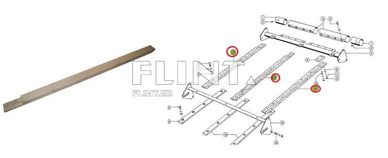 Claas suunaja 680103.0 (1000x50x30mm)