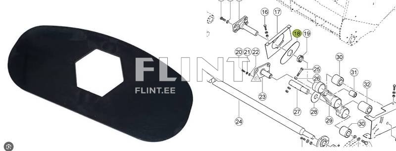 Plastik tihend Claas 5525080/7357160