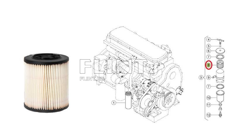 Kütuse separaator Claas 7962141 SN920410 (element)