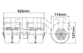 Kabiini venitlaatori mootor 82002761 New Holland