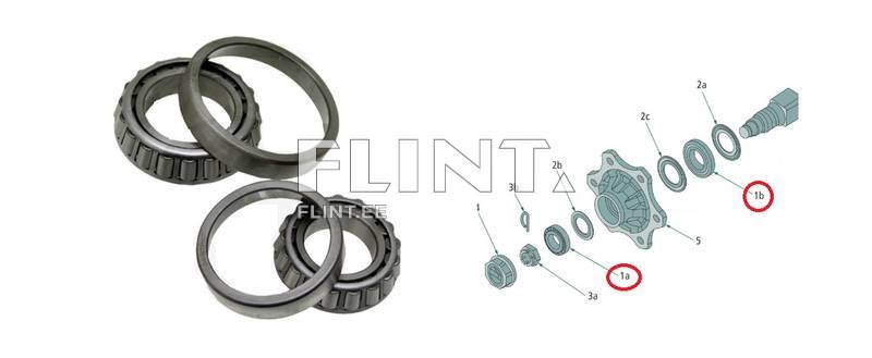 Laagrite komplekt ADR 9RCMA (30208/32013X)
