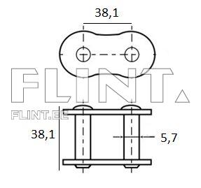 Chain lock John Deere AZ24534 (kett S52) 38.1