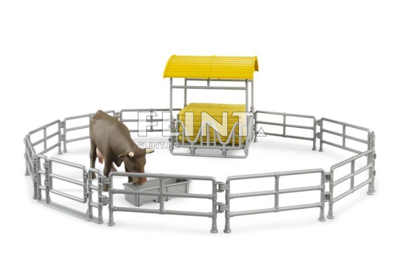 Feeding area with a cow Bruder 