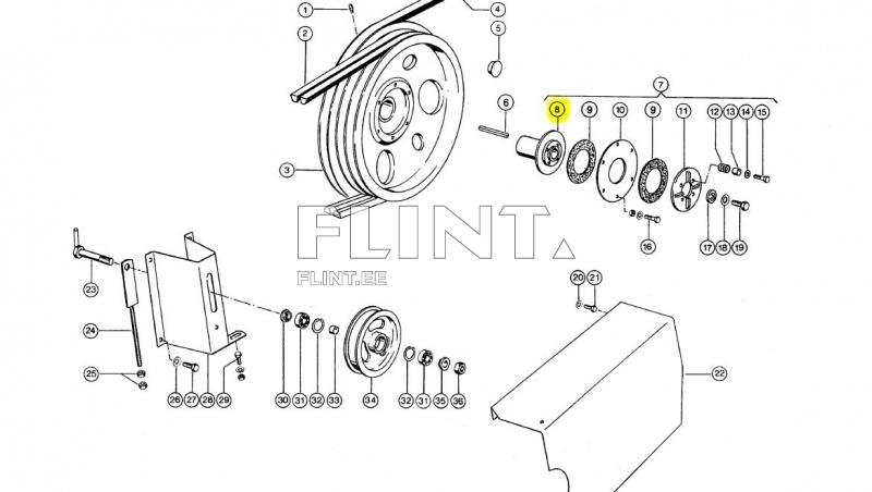 Clutch hub Claas 670584.0